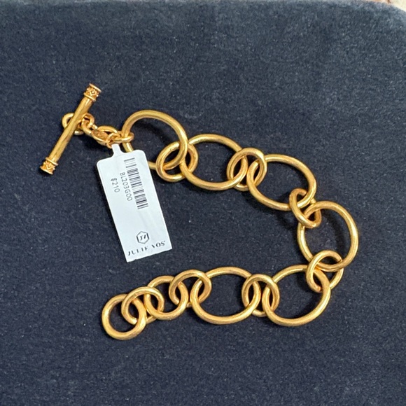 Julie Vos Gold "Aquitaine" Circle Link Bracelet - Picture 1 of 1